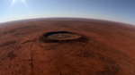 Det australske krater med 1 km i diameter og 100.000 år på bagen blev først opdaget for relativ nylig. Foto Apple TV+