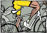     SPORT Cykling cykelrytter tour de france Flandern rundt cykelsport Træning Cykelløb Sladder Rygter Bagtale    Arkivtegning Claus Nørregaard