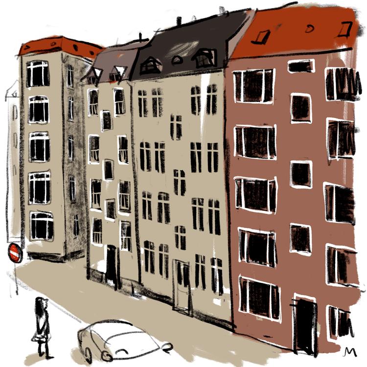 Arkivtegning Mette Dreyer