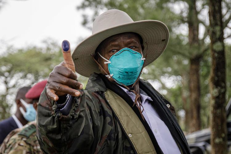 Ugandas præsident, Yoweri Museveni, vinder præsidentvalget. Foto: Badru Katumba/Ritzau Scanpix