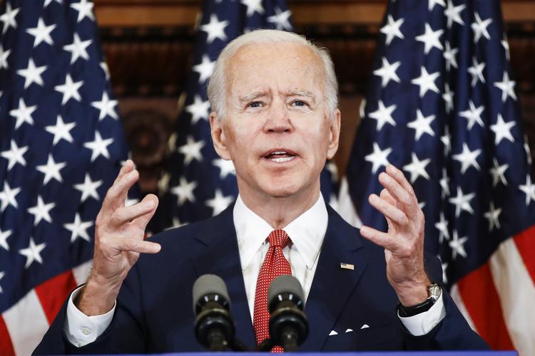 Den nye amerikanske præsident Joe Biden vil være så opslugt af interne splittelser, at det ikke er sandsyligt, at USA vil være i stand til at løse store internationale problemer, mener et flertal af europæerne i 11 forskellige lande. (AP Photo/Matt Rourke)   Foto: Matt Rourke/AP