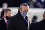 Den republikanske senator Ted Cruz deltog i Joe Bidens indsættelse torsdag, men går på Twitter i kødet på hans politiske dagsorden. Drew Angerer/Getty Images/AFP    Foto: Drew Angerer/Ritzau Scanpix