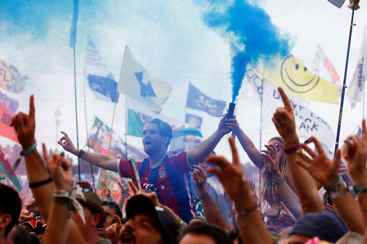 Der bliver ingen fest på Glastonbury til sommer.  Foto: Henry Nicholls/Ritzau Scanpix