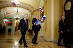   Trump fortjener en ’fuldgyldig og fair’ retssag, siger McConnell (tv) Foto: Joshua Roberts/Ritzau Scanpix