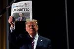 Knap et år efter, at Donald Trump første gang var for en rigsret, skal han nu til det igen. Dengang blev USA's nu afgåede præsident frikendt. Foto: Nicholas Kamm/Ritzau Scanpix