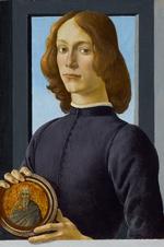 Sandro Botticelli: 'Ung mand holdende medaljon’ (cirka 1480) 