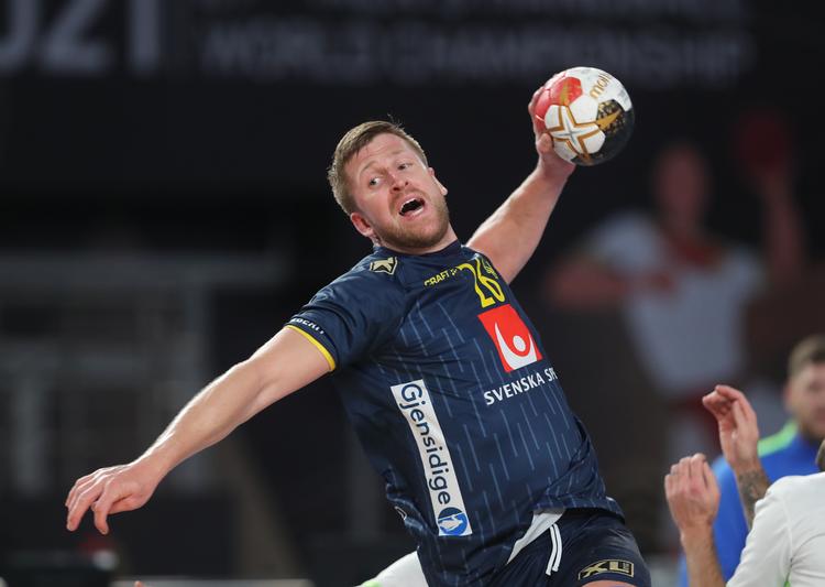 Linus Persson og Sverige har fuld fart på vej mod medaljer.   Foto: Mohamed Abd El Ghany/Ritzau Scanpix