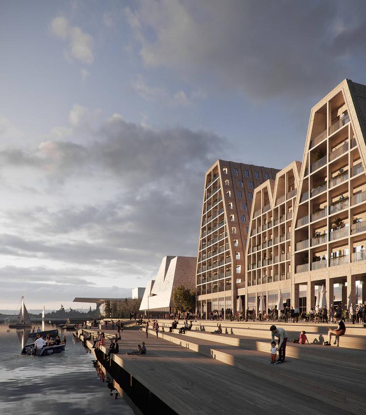 Byggeriet i op til 11 etager vil præge Københavns skyline ud mod havneløbet. Foto: Cobe