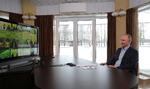 Den russiske præsident, Vladimir Putin, holder videomøde med studerende. Foto: Sputnik/Ritzau Scanpix