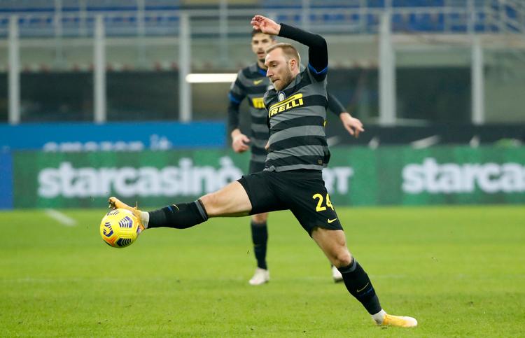 Christian Eriksen har på det seneste noteret lidt mere spilletid og lidt mere succes i Inter-trøjen. Foto: Alessandro Garofalo/Ritzau Scanpix