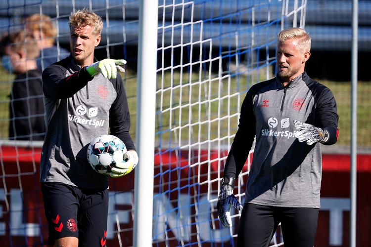 I 2018 var Jonas Lössl en del af den danske trup til VM-slutrunden, men han har kun fået en enkelt landskamp. Det var i 2016, da han i pausen afløste Kasper Schmeichel  mod Skotland. Foto: Jens Dresling/POLFOTO