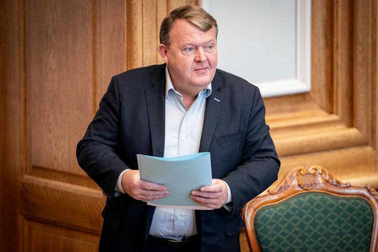 Lars Løkke Rasmussen under sidste behandling af forslag til folketingsbeslutning om rigsretstiltale mod den tidligere udlændinge- og integrationsminister Inger Støjberg (V) i Folketingssalen på Christiansborg. Foto: Mads Claus Rasmussen/Ritzau Scanpix