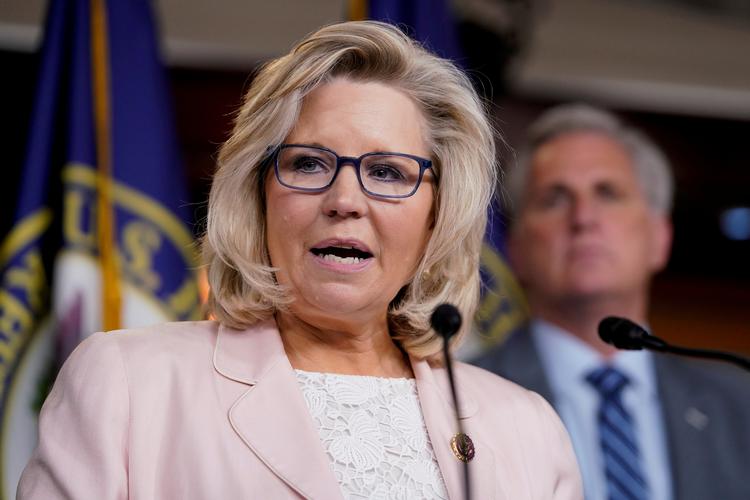 Liz Cheney gik i januar imod partilinjen, da hun stemte for at stille Donald Trump for en rigsret. Foto: Aaron P. Bernstein/Ritzau Scanpix