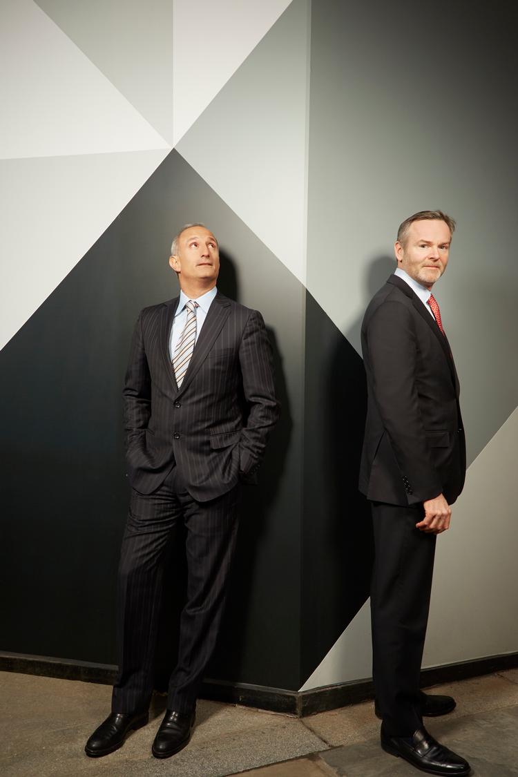 Richard Mashaal og Brian Gonick har tjent næsten 700 millioner dollars i kampen om GameStop-aktien.   Foto: Robyn Twomey/Ritzau Scanpix