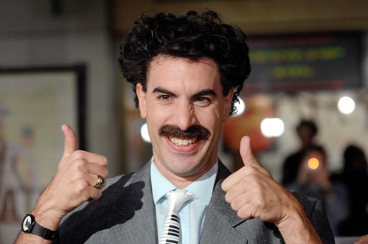 Sacha Baron Cohen ses her i glansrollen som Borat, der kan løbe med flere Golden Globe-priser.    Foto: Phil Mccarten/Ritzau Scanpix