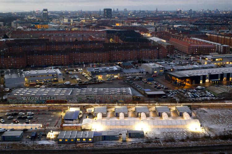 Vingelodden testcenter ved Bispebjerg i København set fra oven.  Foto: Jens Dresling/POLFOTO