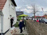 Billedet her er taget en halv time, før mægleren slog døren op til åbent hus i en villa på Amager. I alt var 43 hold interesserede inde at kigge. Foto: Realmæglerne Sundbyerne