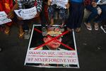 Torsdag er der igen nye demonstrationer i Myanmar som her i hovedbyen Yangon. Foto: Sai Aung Main/Ritzau Scanpix
