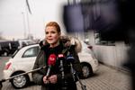 Ved sin afskedssalut med partiet Venstre fremhævede Inger Støjberg de robuste værdier, der ligger i at være jysk.  Men når hun trækker jydekortet, er hun med til at grave skyttegrave mellem landsdelene, mener andre. Foto: Tariq Mikkel Khan