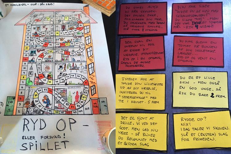 Kim Skottes 'Ryd op eller forsvind'-spil vidner om, hvordan det også var at være far til fire. Kan også spilles af coronaisolerede børnefamilier. Foto: Kim Skotte