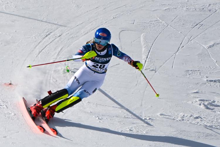 25-årige Mikaela Shiffrin fra USA, der mandag vandt den kombinerede VM-konkurrence i Cortina, tog sin første VM-guldmedalje for otte år siden og kan meget vel snuppe flere guldmedaljer senere på ugen.  Foto: Andreas Solaro/Ritzau Scanpix