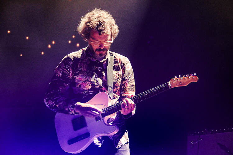 Den modificerede og håndbyggede Telecaster-replica er efterhånden blevet et kendetegn for danske Jakob Bro, en af verdens mest markante guitarister inden for den moderne improvisationsmusik. Pr-foto Michael Drong