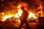 Fængslingen af rapperen Pablo Hasel har ført til store demonstrationer i Spanien.  Foto: Nacho Doce/Ritzau Scanpix