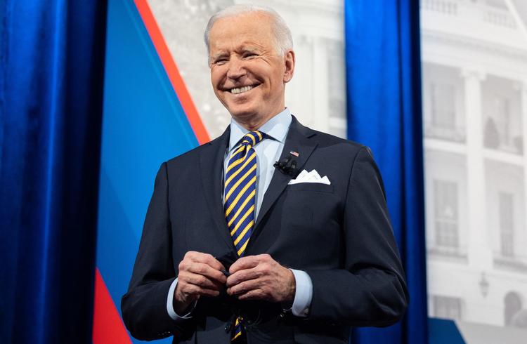 Joe Biden i et vælgermøde i Milwaukee (Photo by SAUL LOEB / AFP) Foto: Saul Loeb/Ritzau Scanpix