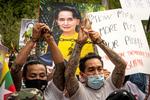 Tre uger efter et kup i Myanmar opfordrer FN nu landets militær til at ’stoppe undertrykkelsen øjeblikkeligt’. Foto: Mladen Antonov/Ritzau Scanpix