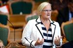 Dansk Folkepartis Liselott Blixt under Folketingets åbningsdebat..   Foto: Jens Dresling/POLFOTO