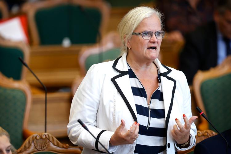 Dansk Folkepartis Liselott Blixt under Folketingets åbningsdebat..   Foto: Jens Dresling/POLFOTO