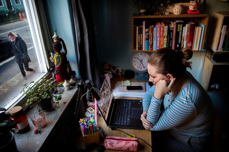 For en del af landets ældste elever fortsætter hjemmeundervisningen lidt endnu.  Foto: Finn Frandsen/POLFOTO