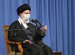 Irans øverste leder, Ayatollah Ali Khamenei, er atter på kollissionskurs med USA. Nu advares landet mod kursen mod Vesten.  Foto: -/Ritzau Scanpix