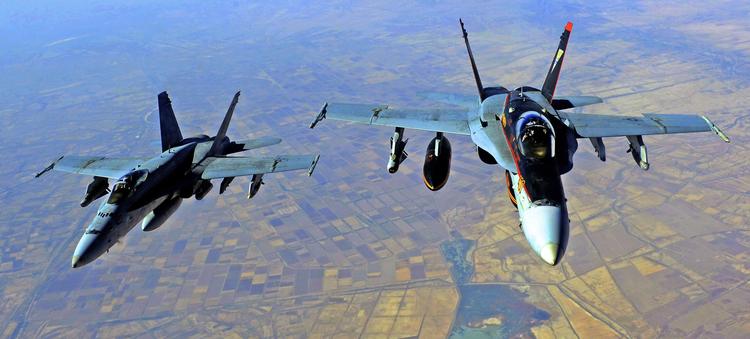 ANGREB. Mindst 17 medlemmer af iranskstøttede militser blev dræbt under torsdagens amerikanske luftangreb i Syrien.   Foto: -/Ritzau Scanpix