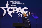 Søndag vendte Donald Trump for første gang tilbage i rampelyset ved den store konservative konference Conservative Political Action Conference (CPAC).   Foto: Joe Skipper/Ritzau Scanpix