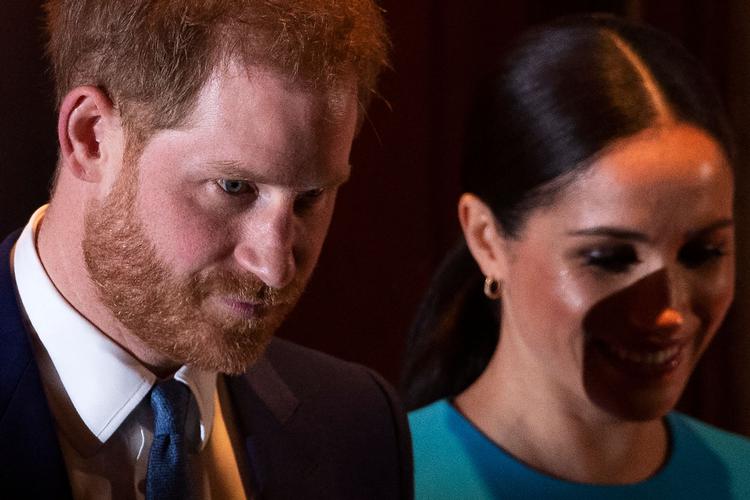 Harry og Meghan er blevet interviewet af tv-værten Oprah Winfrey om deres farvel til det britiske kongehus og årsagen til det.. Foto: Justin Tallis/Ritzau Scanpix