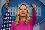 Amerikanerne kommer til at se meget mere til Donald Trumps sidste pressechef, Kayleigh McEnany. Hun bliver fast kommentator på Fox News. Foto: Evan Vucci/Ritzau Scanpix