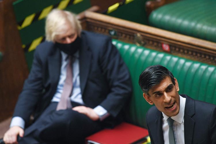 Finansminister Rishi Sunak, den 40-årige tidligere Goldman Sachs-ansatte, fremlagde onsdag et budget i coronaens tegn. Foto: Jessica Taylor/Ritzau Scanpix