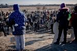 Mange har protester over byggeriet på Lærkesletten på Amager Fælled, hvor de indledende øvelser er gået i gang. Foto: Valdemar Ren