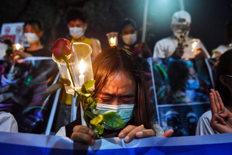Myanmar er ramt af stor uro, efter militæret har taget magten i landet. Også den danske ambassadør har fået 'hilsen' fra styret. Foto: Lillian Suwanrumpha/Ritzau Scanpix