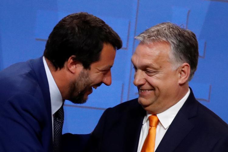 De er gode til at politisk, men kan de også danne en slagkraftig, europæisk højrefløjs-gruppe? REUTERS/Bernadett Szabo Foto: Bernadett Szabo/Ritzau Scanpix