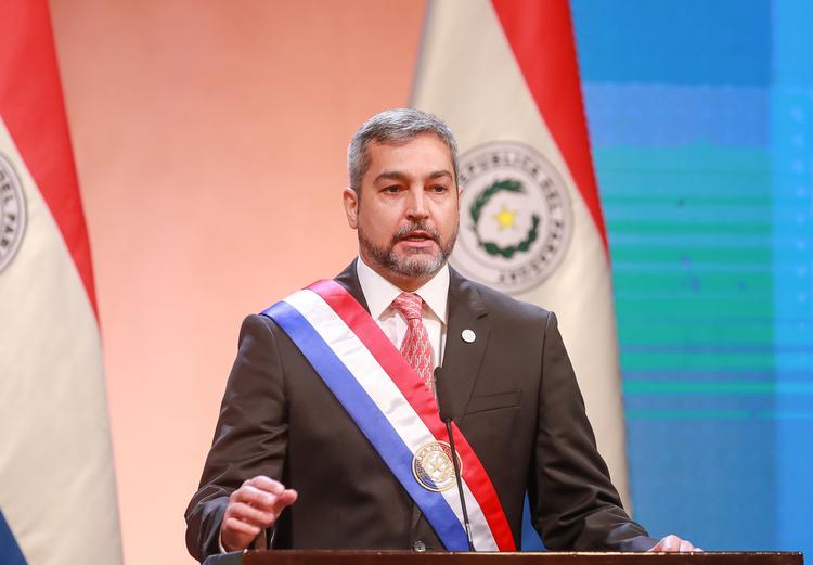 Paraguays præsident, Mario Abdo Benitez. Foto: Paraguay Presidency/Ritzau Scanpix