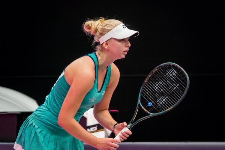 Clara Tausons tunge og offensive spil har kastet den første WTA-titel af sig, og hun har uden tvivl mod på meget mere. Foto: Sandrine Thesillat / Panoramic //Ritzau Scanpix