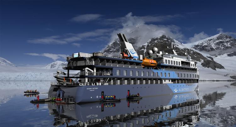'Queen Victory' skal sejle nutidens polarforskere forklædt som turister til Antarktis på en mere bæredygtig måde. Foto: Albatros Travel