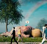 Et af billederne fra Beeples 5.000 billeder store kollage 'Everydays', der blev solgt som NFT for over 400 millioner kroner.  