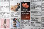 Kortlægningen af antallet af sexsælgere baserer sig blandt andet på en gennemgang af annoncer. Foto: Jesper Houborg/POLFOTO