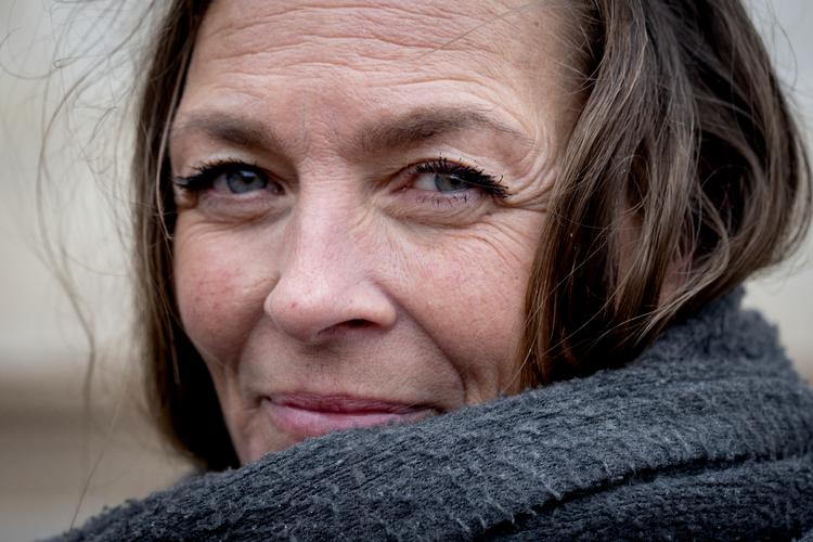 Malue Montclairre er en af folkene bag ’Frihedsbevægelsens Fællesråd’, og det var hende, som tidligt torsdag morgen annoncerede aflysningen af demonstrationen i København i en video på Facebook. Foto: Jesper Houborg/POLFOTO