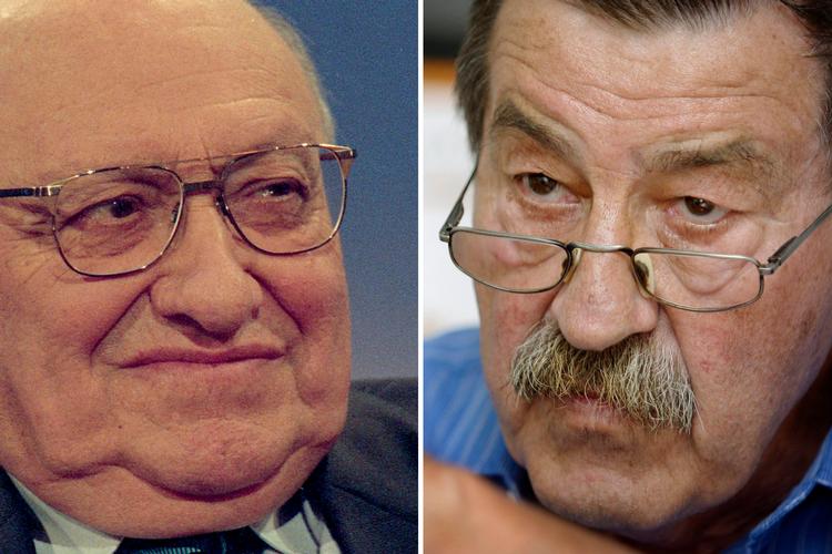 Kritikeren Marcel Reich-Ranicki og forfatteren Günter Grass. I 'Duellen' smelter journalistik, romankunst, biografi, anekdoter og breve sammen til en slags historiereportager om de to tyske litteraturmastodonter. 