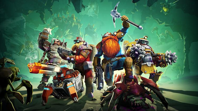 Deep Rock Galactic er et computerspil, hvor man spiller som rum-dwærge, der er på jagt efter værdifulde mineraler.  