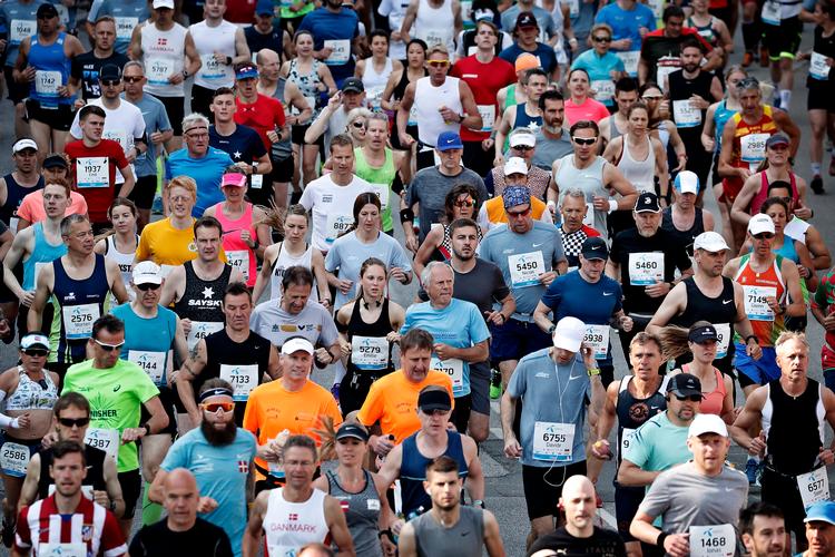 Det traditionsrige årlige maratonløb i Københavns gader rundede sin 40. udgave i 2018. Arrangørerne håber, at de får lov at holde det 42. i år efter sidste års aflysning.  Foto: Jens Dresling/POLFOTO